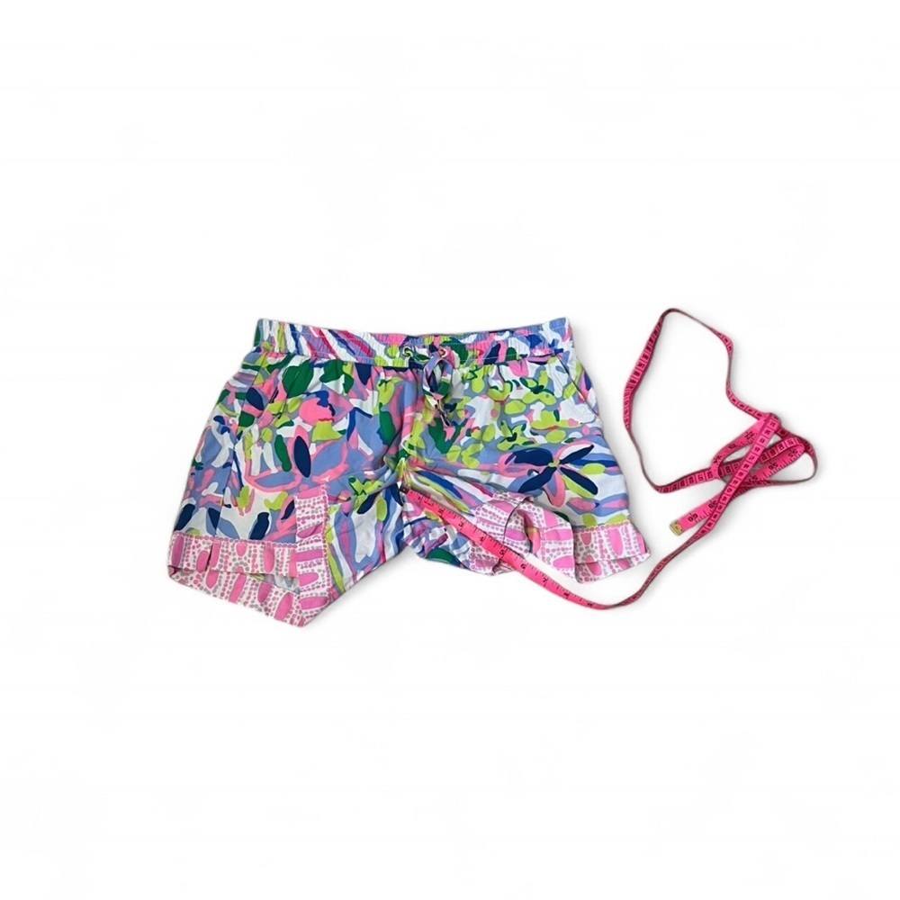 Lilly Pulitzer 5'' Katia Shorts Havin A Blast Engineered Size XXS. Tropical - Picture 8 of 11